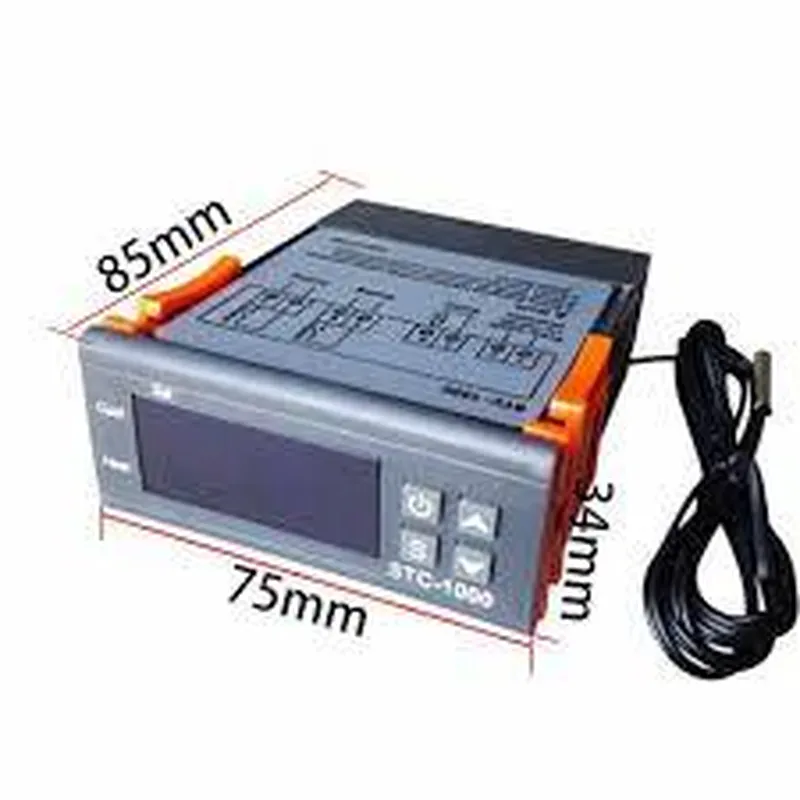 110V~ 220V AC All-Purpose Temperature Control Controller with Sensor 2 Relay Output Thermostat Stc-1