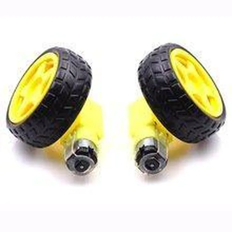 2 Set Smart Car Robot Chassis Wheel