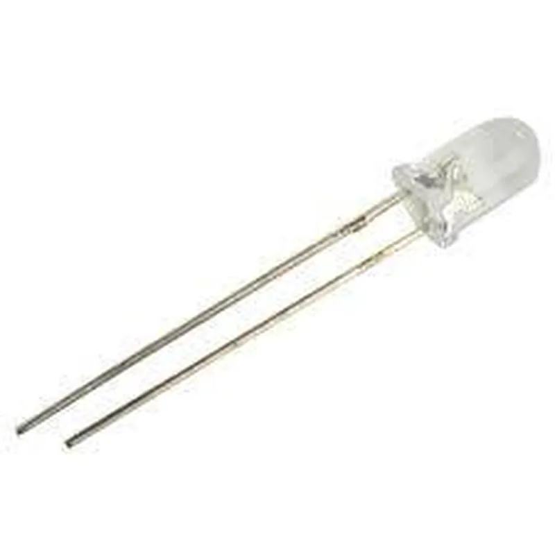 3mm White Red LED (Pack of 10)