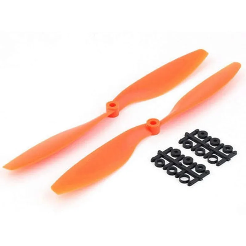 1 Pair Quadcopter 1045 Carbon Fiber CW CCW Propeller for DJI F450 10x4.5 Orange