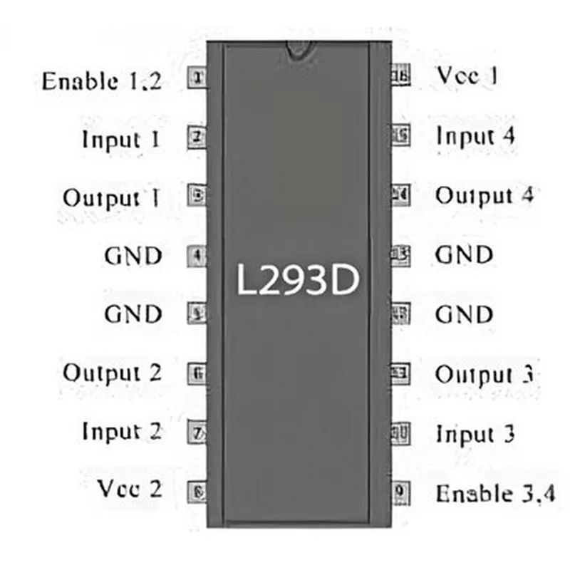 L293D Motor Driver IC (2 Pcs)