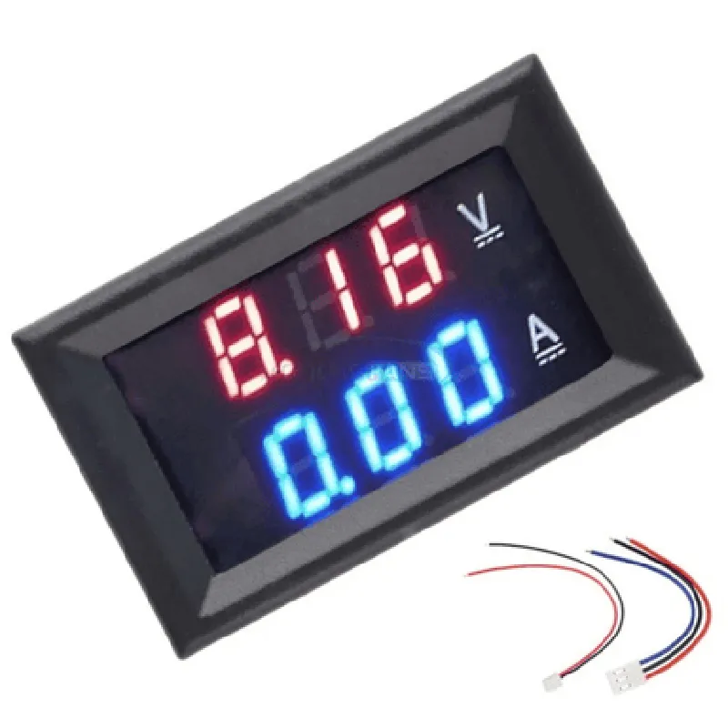 Digital Voltmeter Ammeter DC 100V 100A Dual Led Voltage Monitor Panel (Without Shunt)
