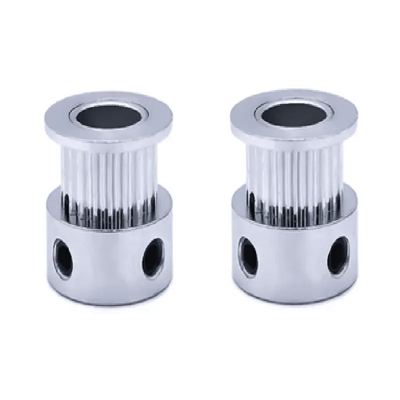 Aluminum GT2 Timing Pulley 20 Tooth 8mm Bore For 6.35mm Belt 2Pcs