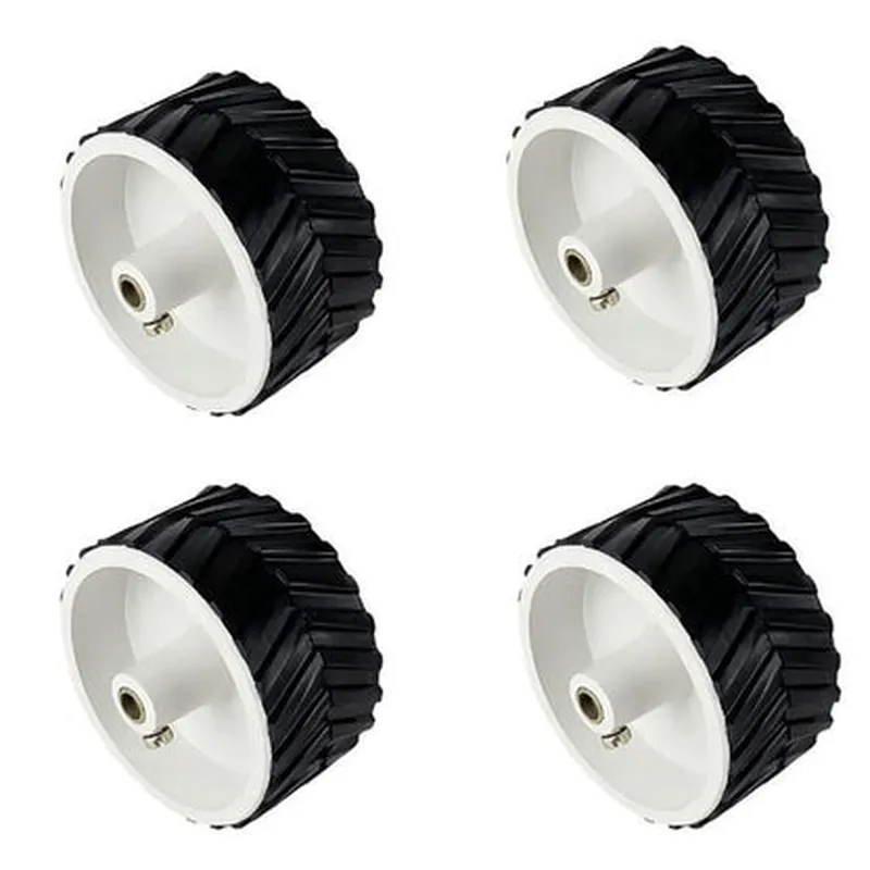 7 X 4 Cm Gear Motor Robot Wheel, Tyres for 6 mm Shaft Geared Dc Motor - 4 Pieces Robotics Science Pr