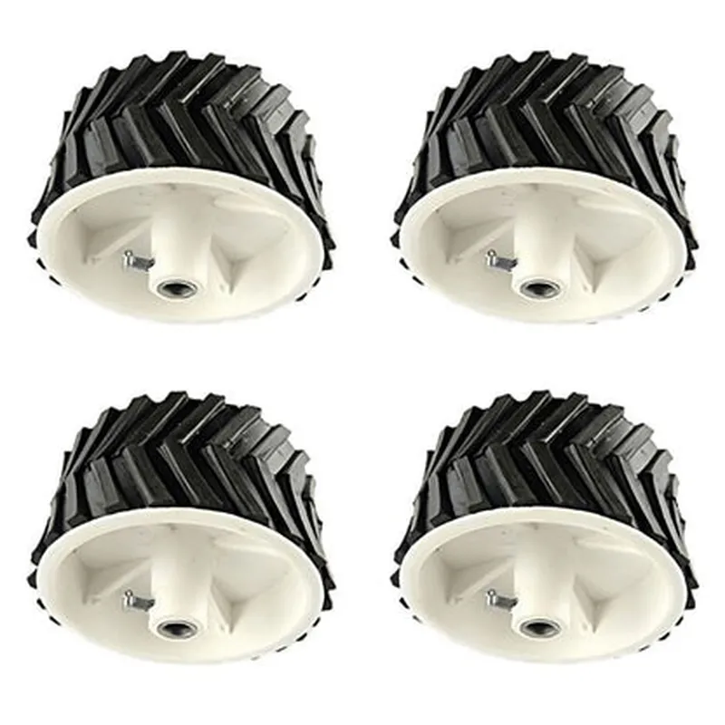 7 X 4 Cm Gear Motor Robot Wheel, Tyres for 6 mm Shaft Geared Dc Motor - 4 Pieces Robotics Science Pr