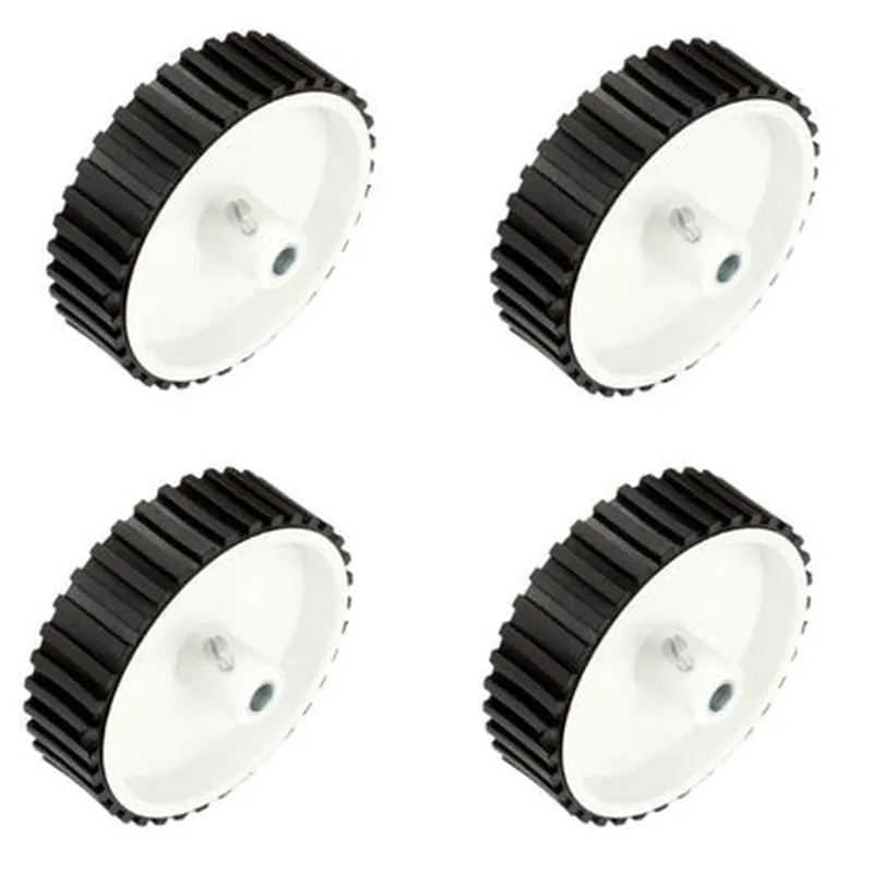 7 X 2 Cm Gear Motor Robot Wheel, Tyres for 6 mm Shaft Geared Dc Motor - 4 Pieces Robotics Science Project