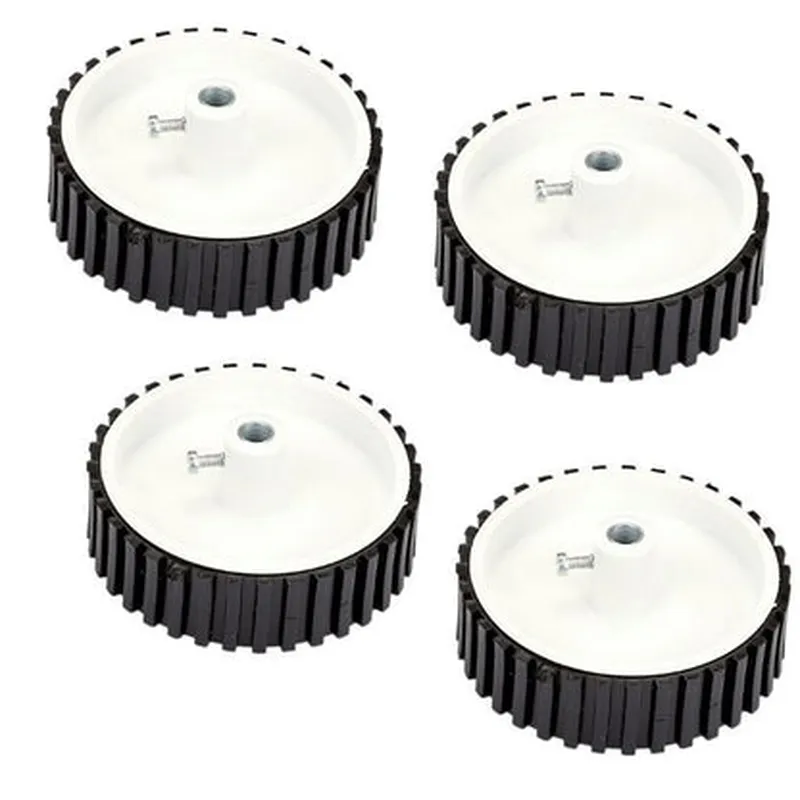 7 X 2 Cm Gear Motor Robot Wheel, Tyres for 6 mm Shaft Geared Dc Motor - 4 Pieces Robotics Science Pr