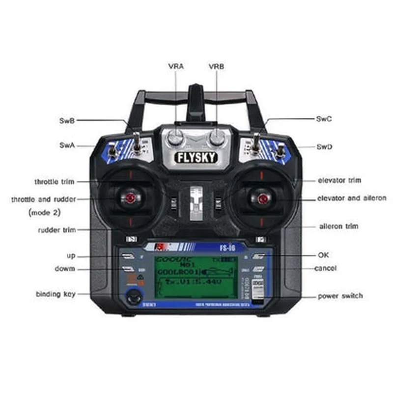 FlySky FSI6 2.4GHz 6 Channel RC Transmitter