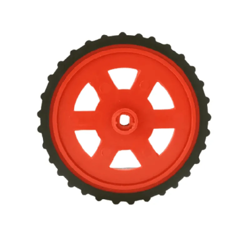 Red BO Motor Wheel - Set of 4 | Robotics Science Project