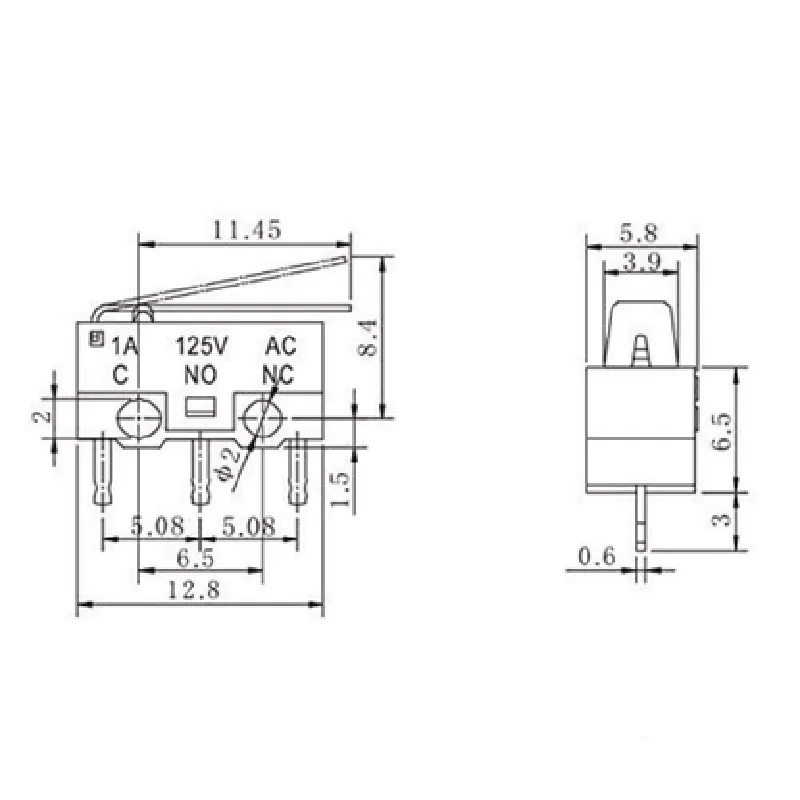 Microswitch KW10-Z1P Limit Switch 1A 125V AC