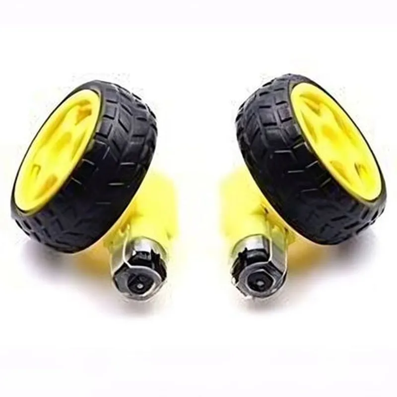 Single Shaft 300RPM BO Motor with Wheels (2pcs)