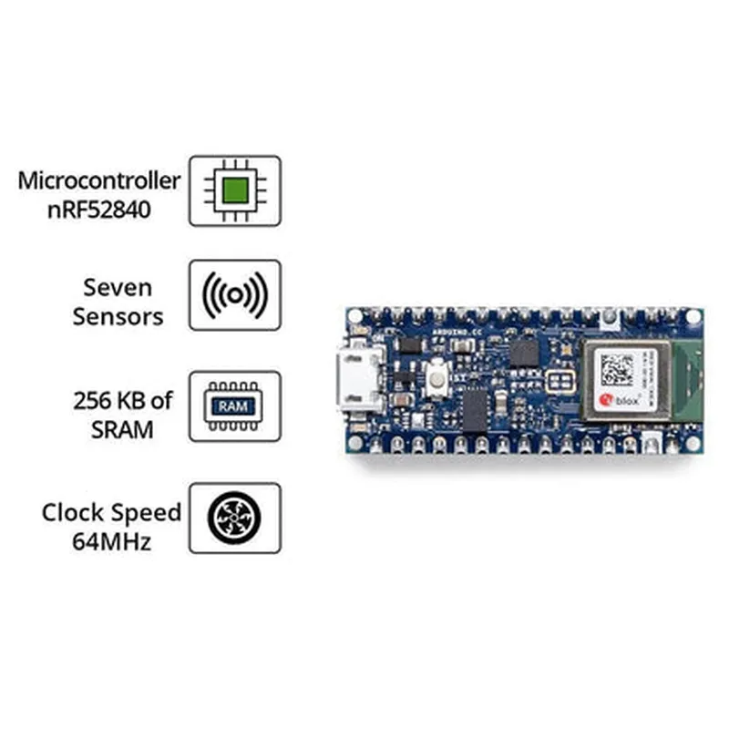 Arduino Nano 33 BLE with Headers
