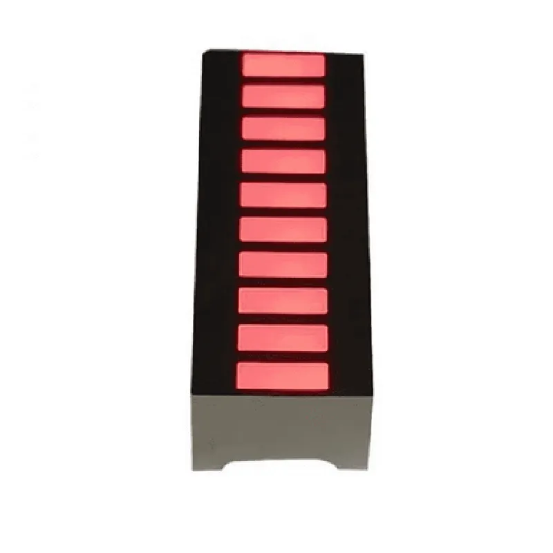 10 Segments 4 Colors Stripe Digital Bar Graph Display