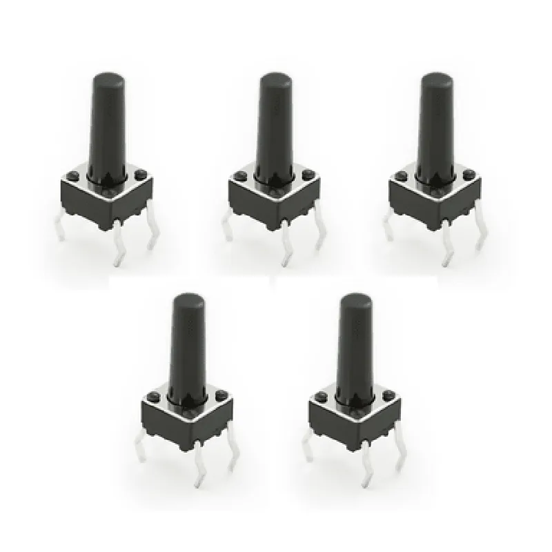 4-pin Long PushButton Switch (Pack of 5)