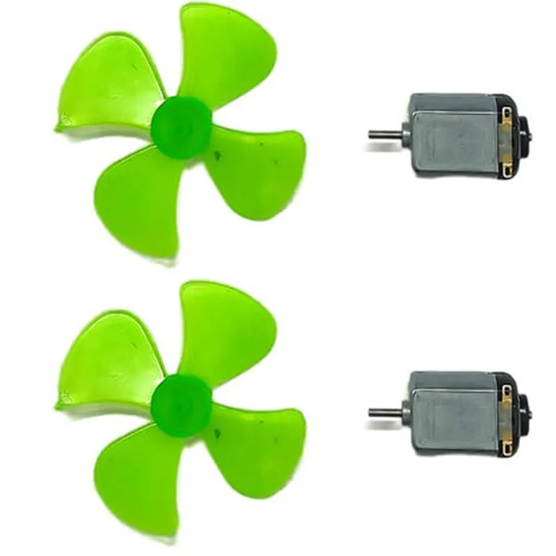 High Speed DC Toy Motor with Fan (2pcs)