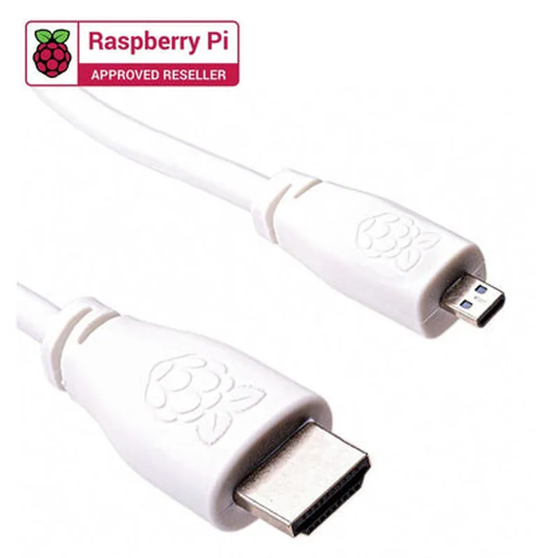 Raspberry Pi Official Micro-HDMI to Standard HDMI Cable (1 Meter)