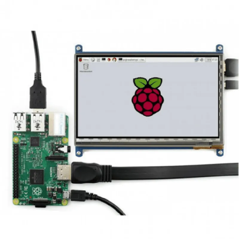 7 inch LCD Capacitive Touch Panel with HDMI and USB Cable