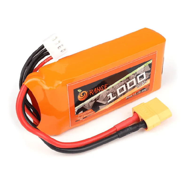 11.1 V 1000mAh Orange Lithium Polymer Battery Pack