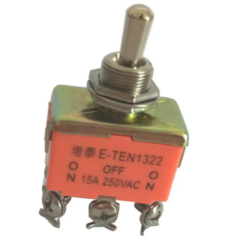 DPDT 6 Pin Toggle Switch ON-OFF-ON (15A 250V)
