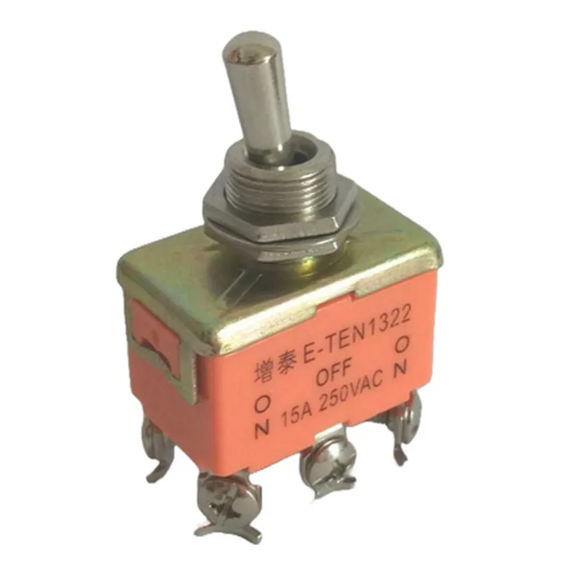 DPDT 6 Pin Toggle Switch ON-OFF-ON (15A 250V)