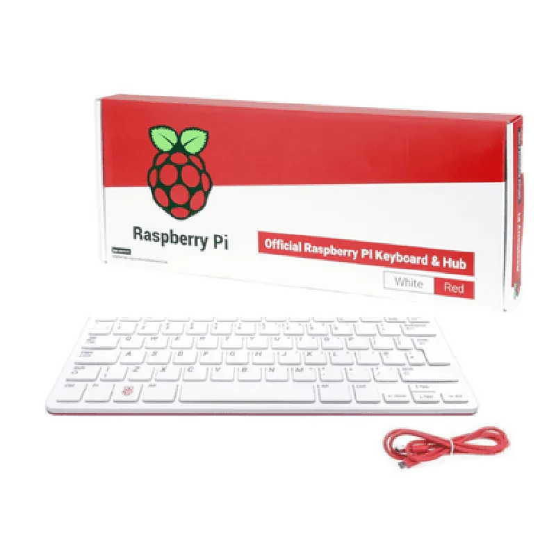 Raspberry Pi Official Keyboard (White-Red)