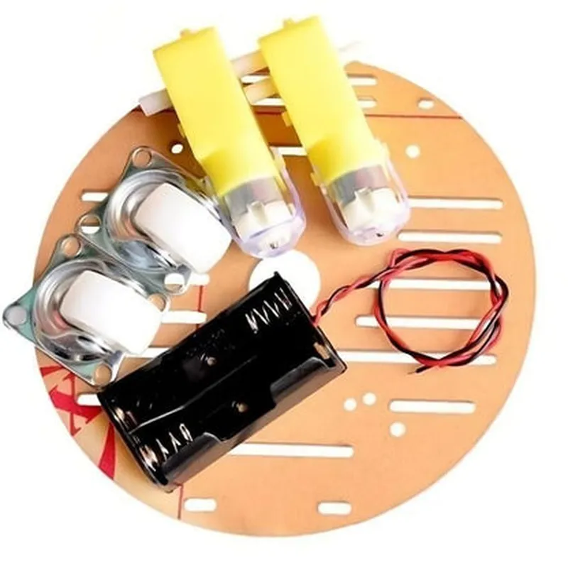 DIY 2WD Mini Round Robot Car