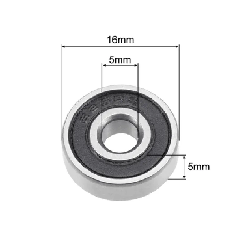 625-2RS Rubber Sealed Ball Bearing Miniature Bearing (5x16x5mm)