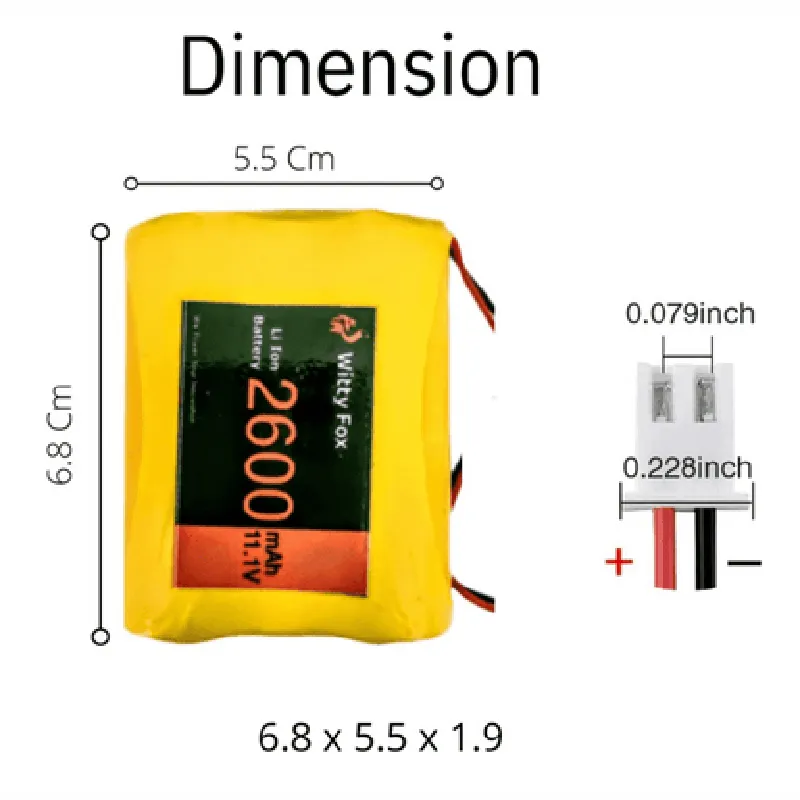 Witty Fox 11.1V 2600mAh Li-Ion Battery