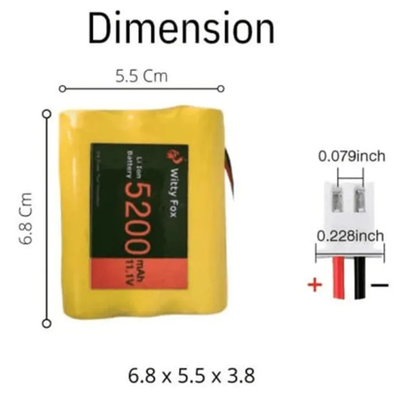 Witty Fox 11.1V 5200mAh Li-Ion Battery
