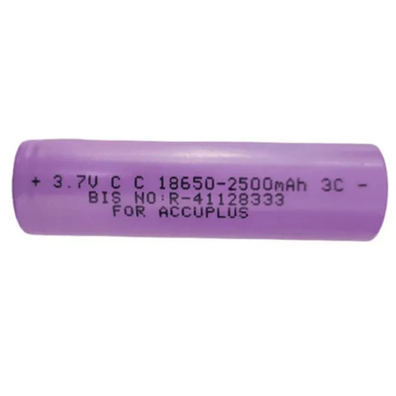 3.7v 2500mah 18650 Li-Ion Battery