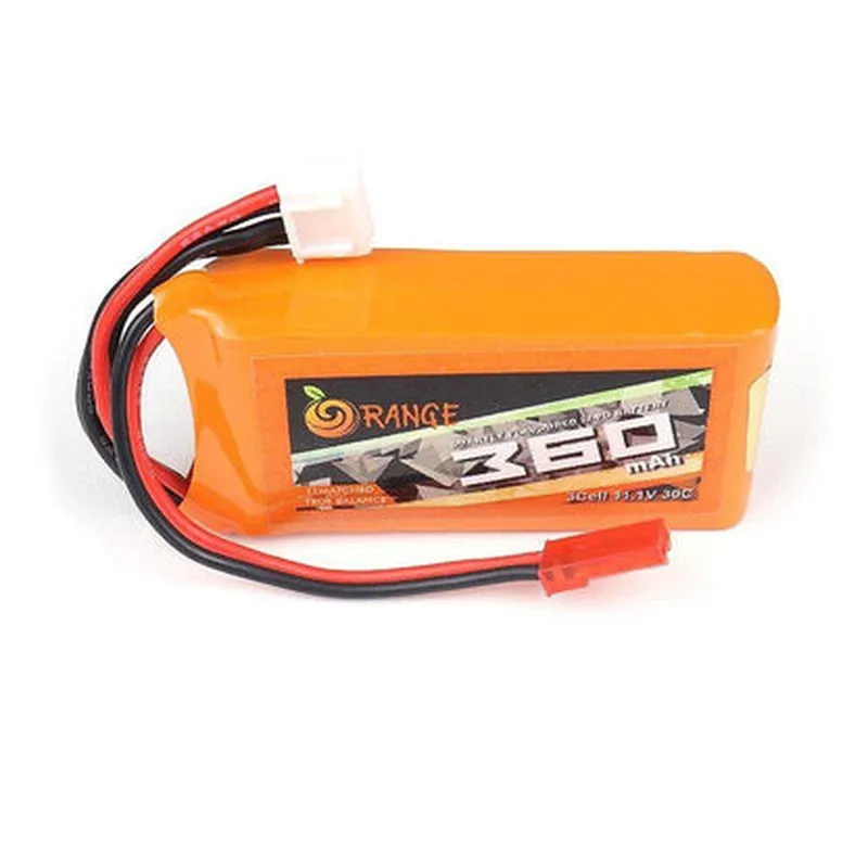 11.1 V 360mAh Orange Lithium Polymer Battery