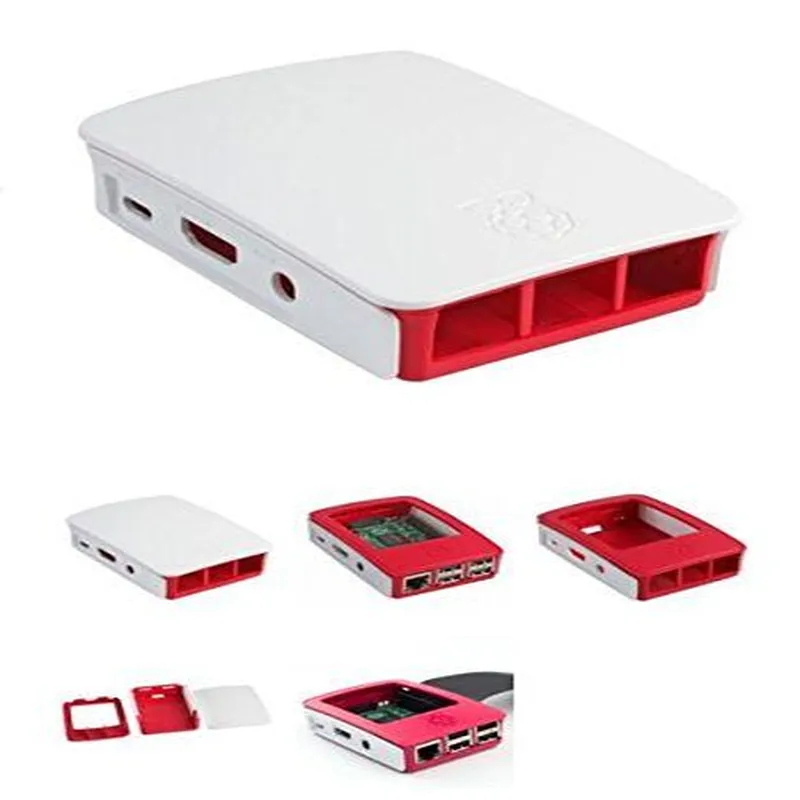 Raspberry Pi 3 Official Case for Model B and B+(White & Pink)
