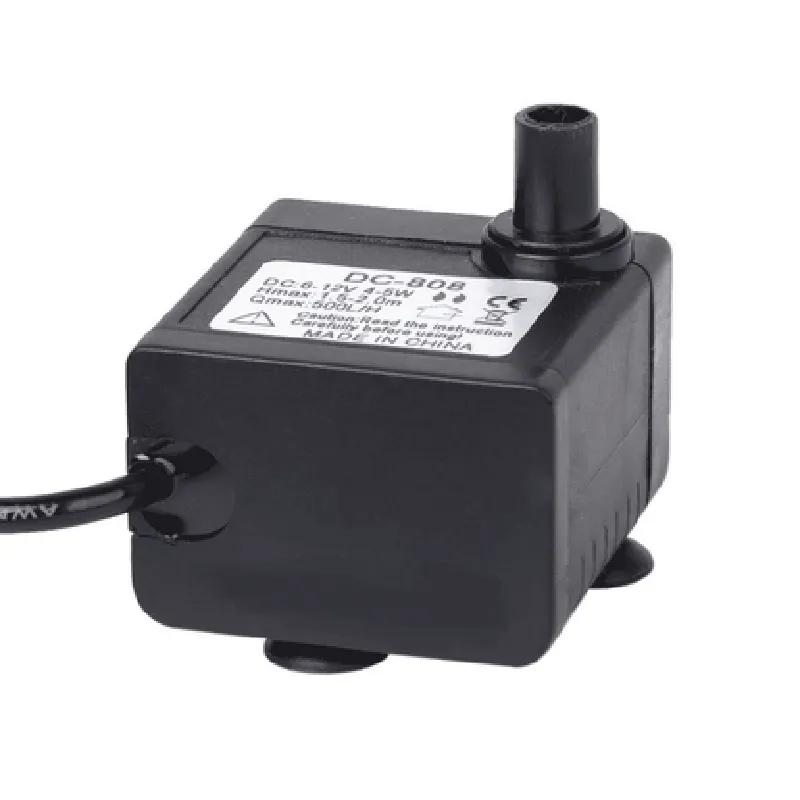 DC Submersible Aquarium Pump 6V-12V 4W-5W 500L/H
