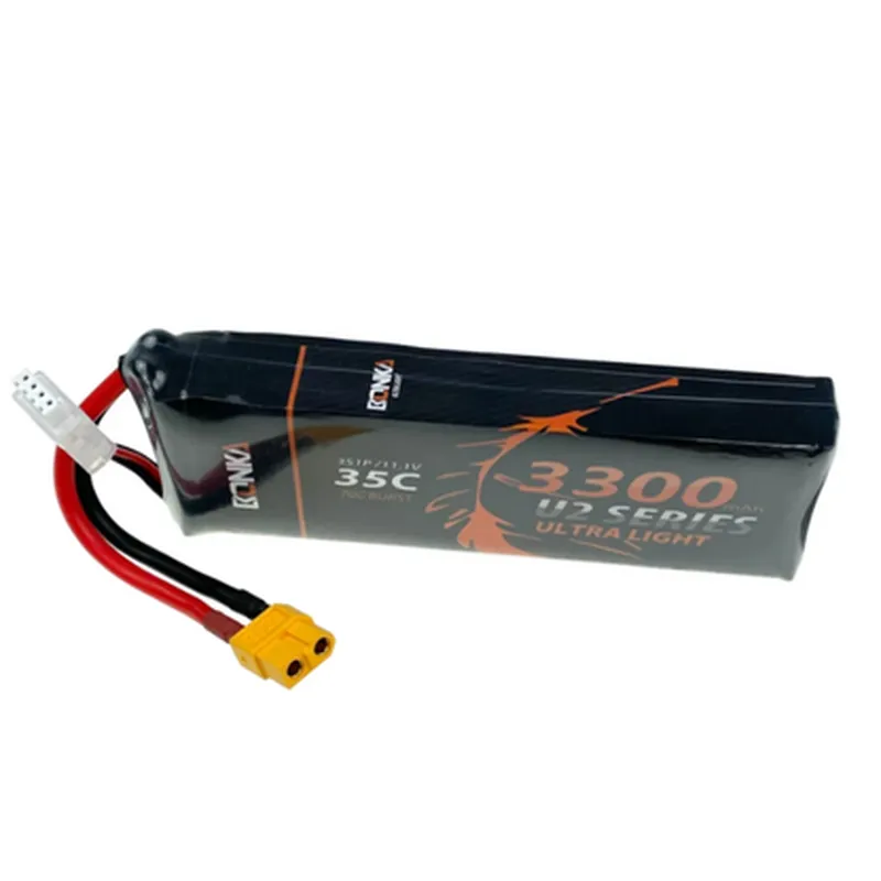 11.1v 3300mAh 35C 3S1P Bonka Lipo Battery