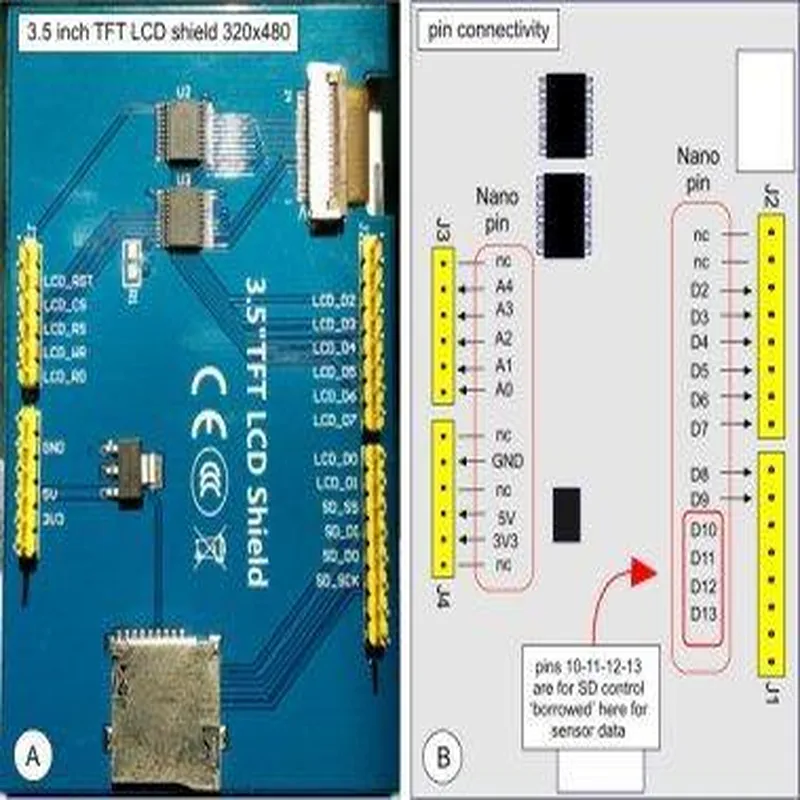 3.5 TFT LCD Display without Touch for Arduino