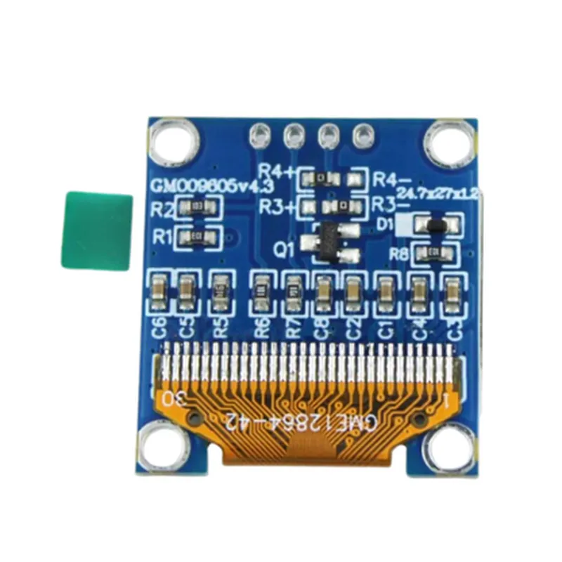 0.96 Inch Blue OLED Display Module SPI/I2C - 4pin
