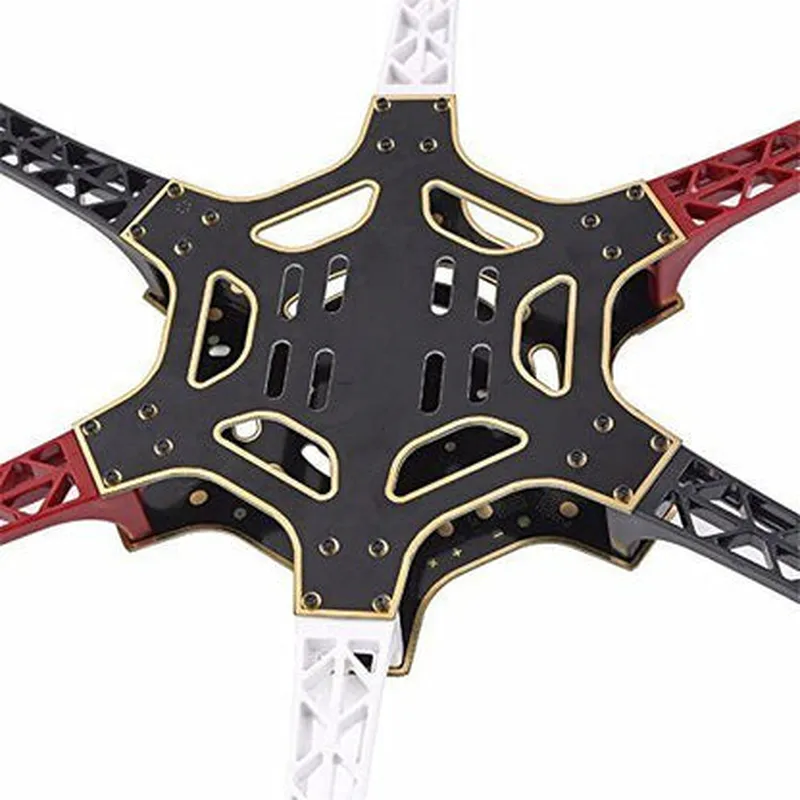 HF550 HJ550 6-Axis DJI Hexacopter Frame Airframe kit, Integrated PCB Wiring for DJI, KK, MK, MWC