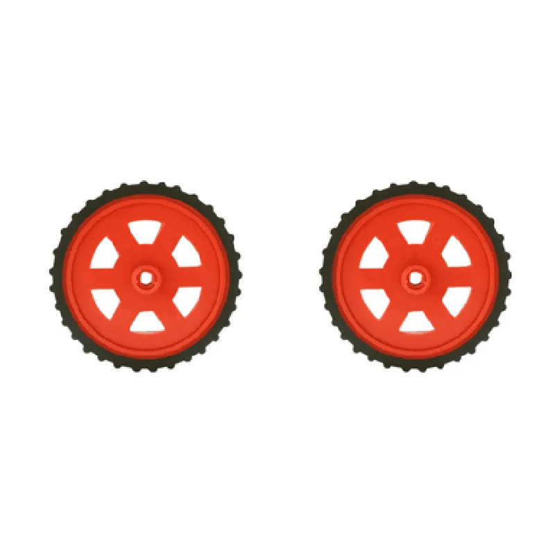 Red BO Motor Wheel - Set of 2 | Robotics Science Project