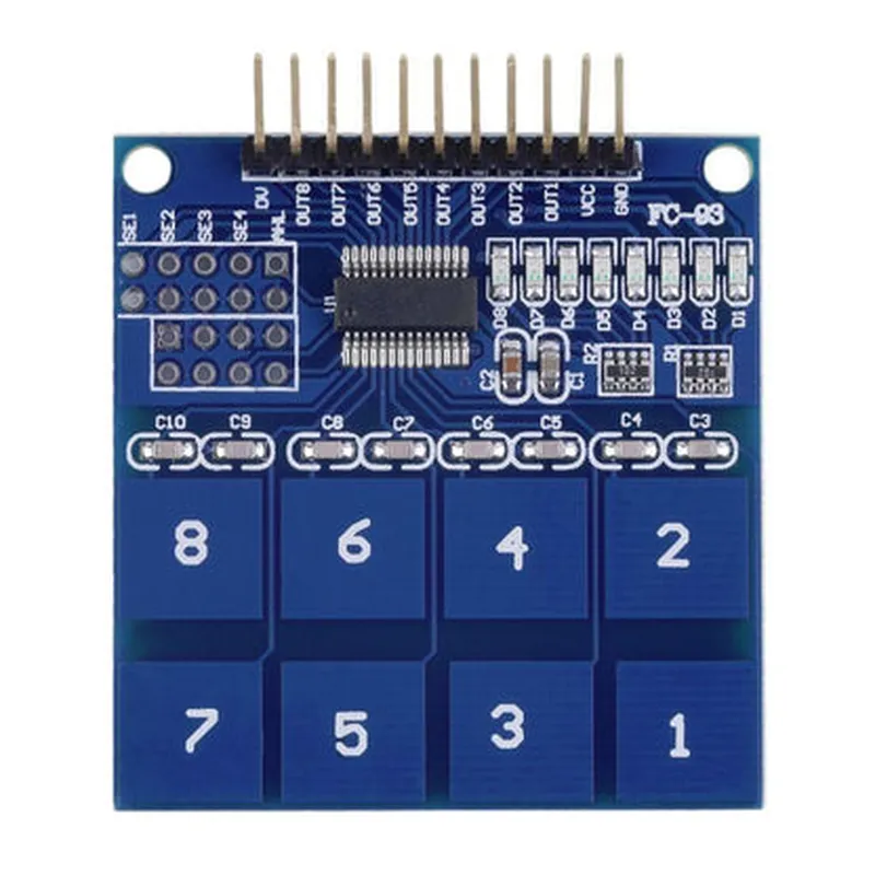 TTP226 8-Channel Capacitive Touch Pad Sensor