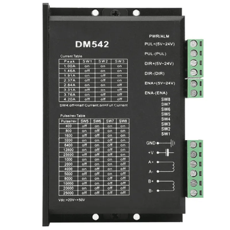 DM542 Digital Stepper Motor Driver for CNC Drivers Controller 3D Printer Accessories