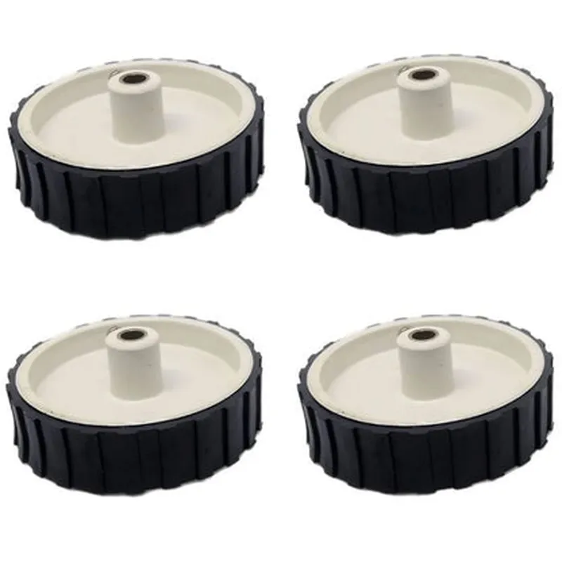 4 pieces 7 X 2 Cm Gear Motor Robot Wheel & 4 pieces 200 RPM Gear Motor