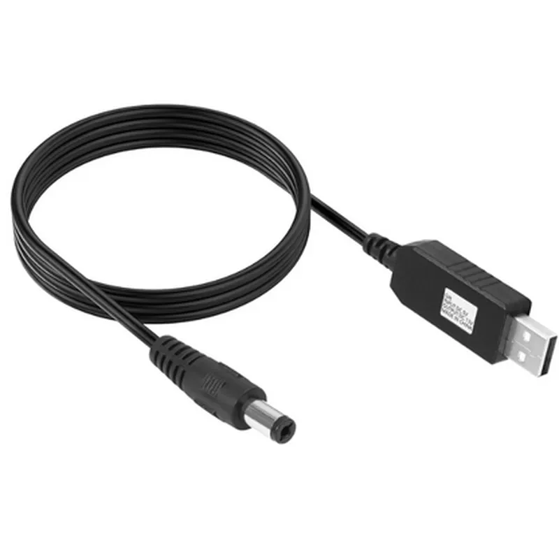 1m Wire 5V 2A to 9V 1A USB Booster Cable DC5.52.1MM without LED