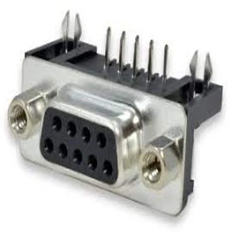 DB9 Female Right Angle Connector PCB Mount