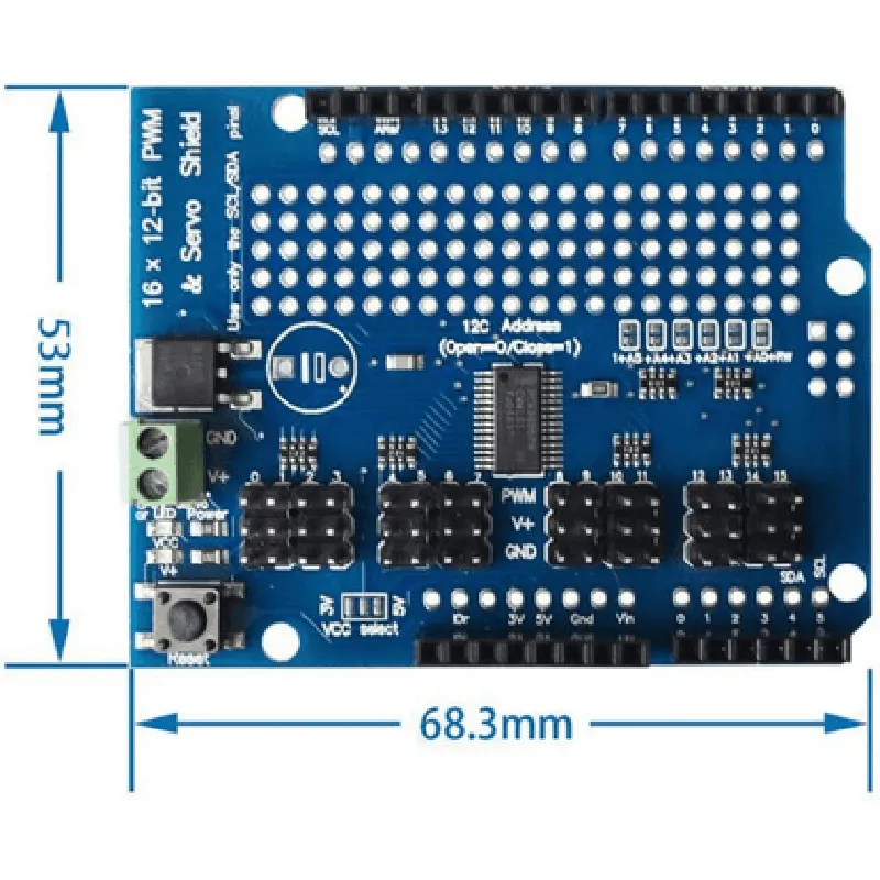 Arduino 16 channel PWM Servo Motor Shield