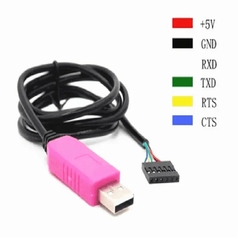 PL2303HXD 6Pin USB TTL RS232 Convert Serial Cable