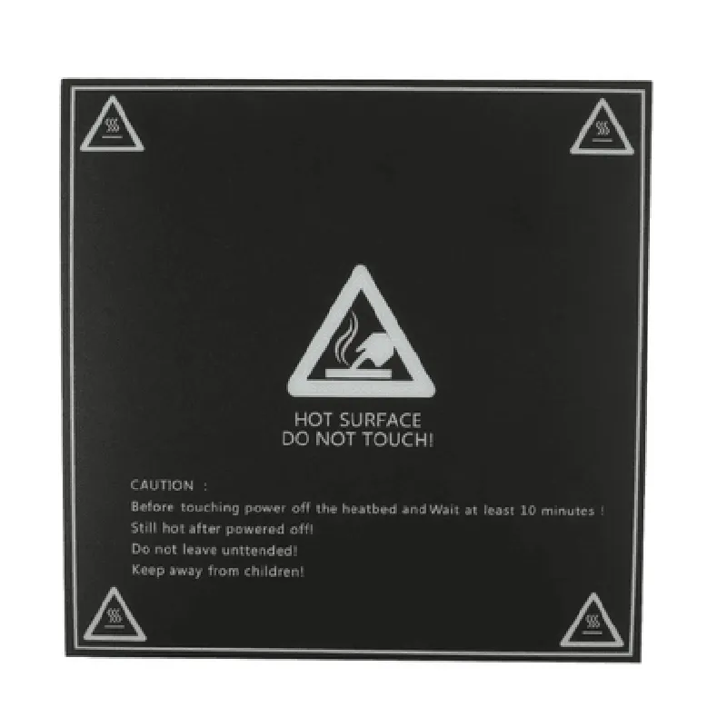 214x214mm Heat Bed Sticker Build Plate Tape with Adhesive Backing for 3D Printer