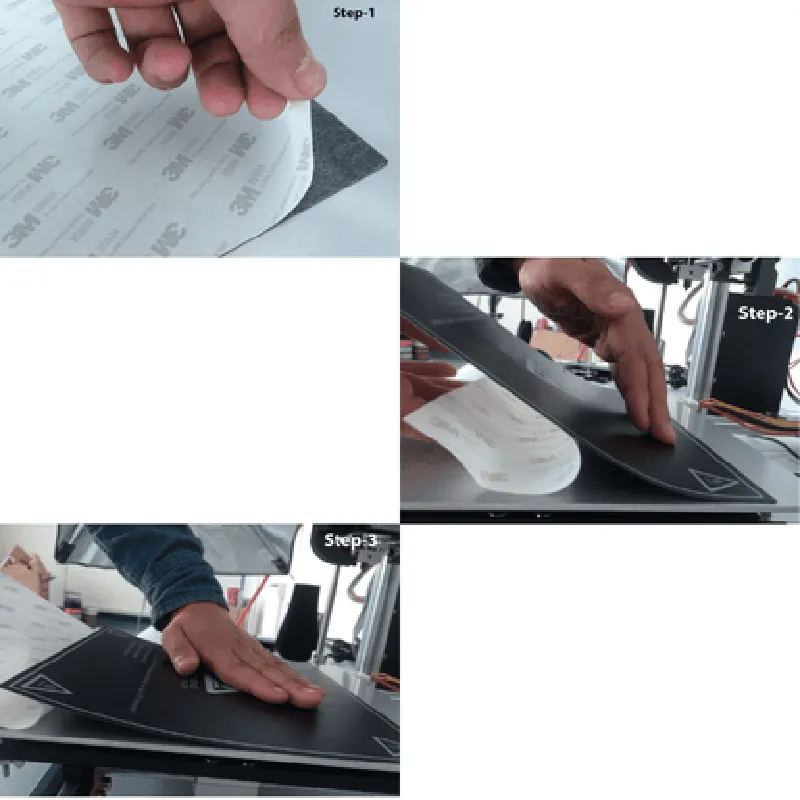 214x214mm Heat Bed Sticker Build Plate Tape with Adhesive Backing for 3D Printer