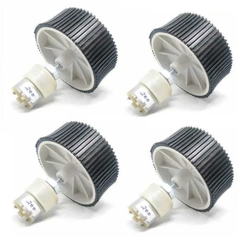 200 RPM GEAR MOTOR+10X4 WHEEL - SET OF 4