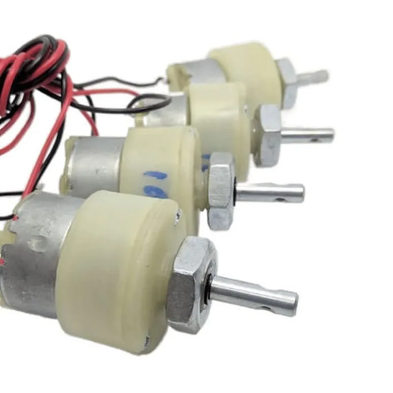 4 pieces 7 X 4 Cm Gear Motor Robot Wheel & 4 pieces 200 RPM Gear Motor for Robotics Science Project