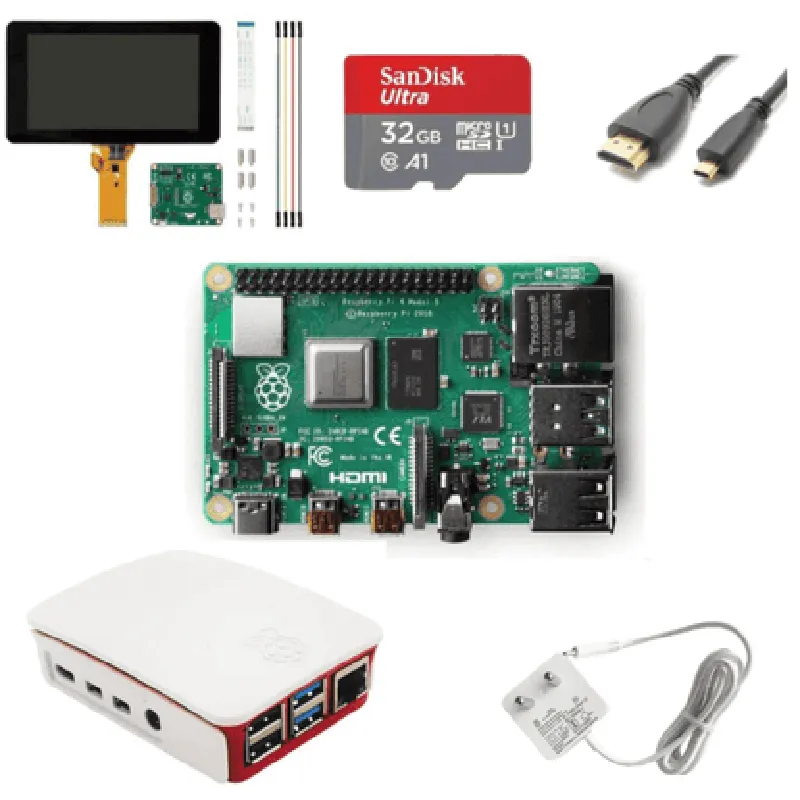 Build Your Own Computer with Raspberry Pi 4 Model B 4GB Ram Desktop Kit